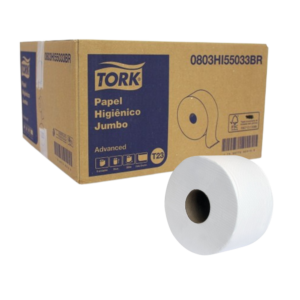 PAPEL HIGIENICO BOBINA FOLHA SIMPLES 8X300MT
