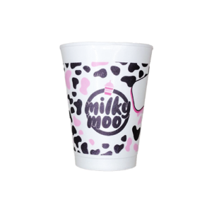 COPO TERMICO ISOPOR  300ML MILK MOO COM 600UN