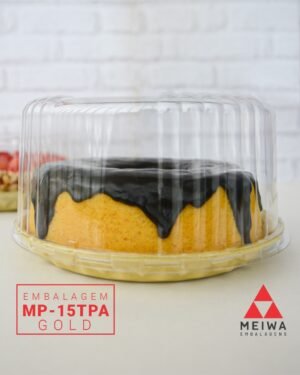 EMBALAGEM PARA BOLO MP15 GOLD COM TAMPA ALTA COM 150UN