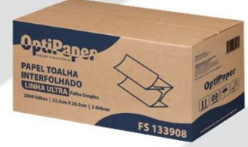 PAPEL TOALHA INTERFOLHADO OPTIPAPER FOLHA DUPLA 2000 FOLHAS