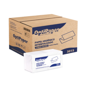 PAPEL HIGIENICO INTERFOLHADO OPTIPAPER ULTRA FOLHA DUPLA 9000 FOLHAS