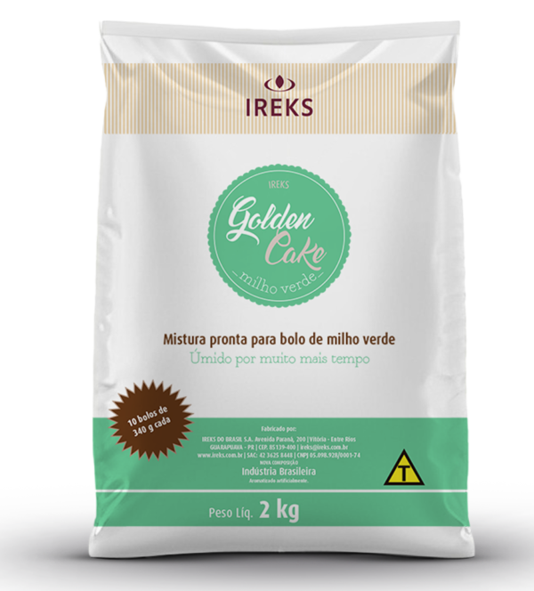 BOLO GOLDEN CAKE MILHO VERDE SACO 2KG