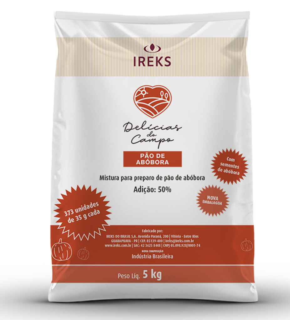 PAO DE ABOBORA C50 SACO 5KG IREKS