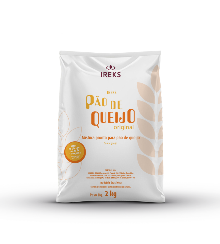 PAO DE QUEIJO ORIGINAL SACO 2KG IREKS