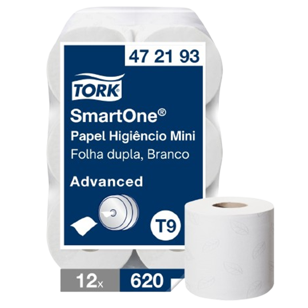 PAPEL HIG SMART ONE FD 12X620 472193 TORK