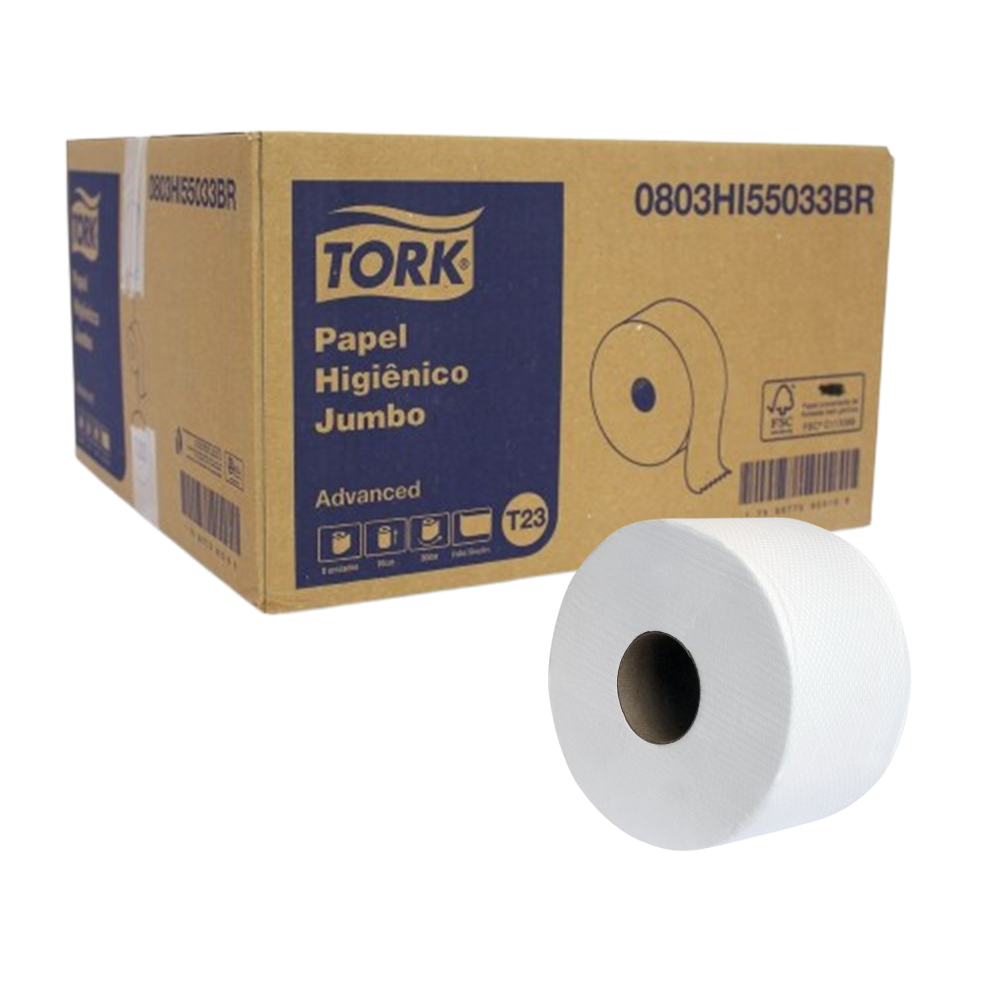 PAPEL HIG BOB FS 8X300M 5033BR TORK