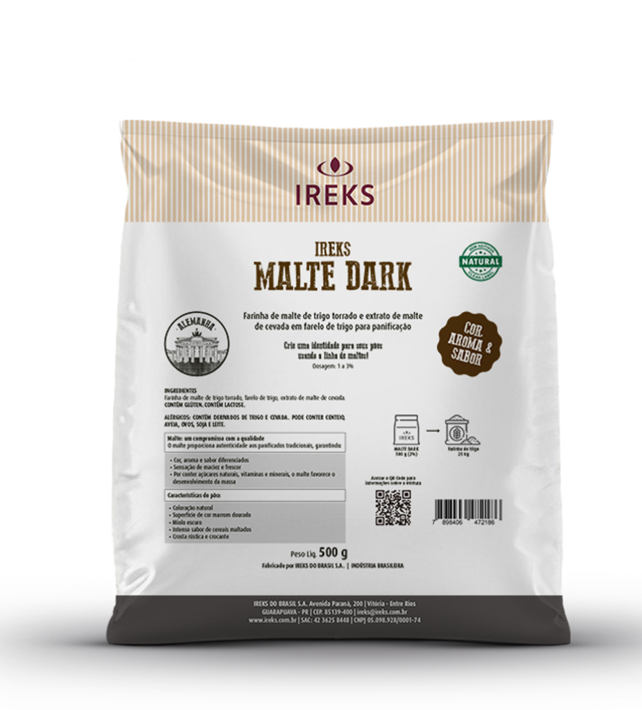 MALTE DARK AROMA TOSTADO NATUAL C/500G IREKS