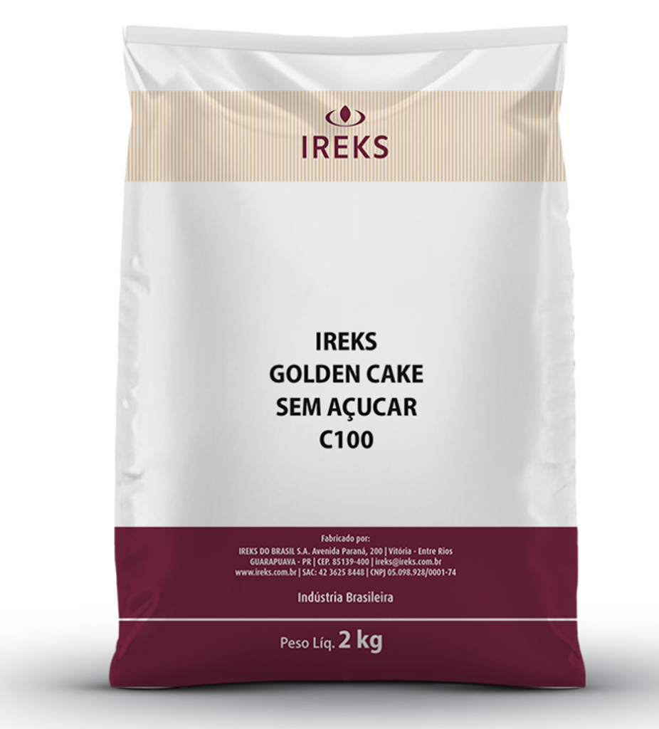 BOLO GOLDEN CAKE S/ACUCAR SACO 2KG IREKS