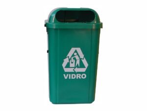 LIXEIRA 50L C/SUP C/ADESIVO VD LX5FVD BRALIMPIA