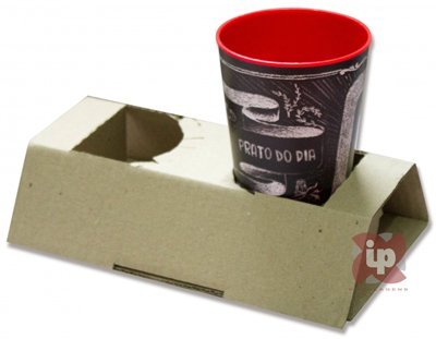 SUPORTE P/ 2 COPOS C/100 (IP-F9) IP EMBALAGENS