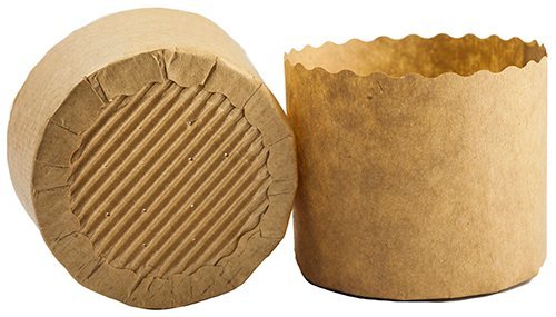 FORMA PANETONE 134X95 LISA 500G C/100 UN ECOPACK