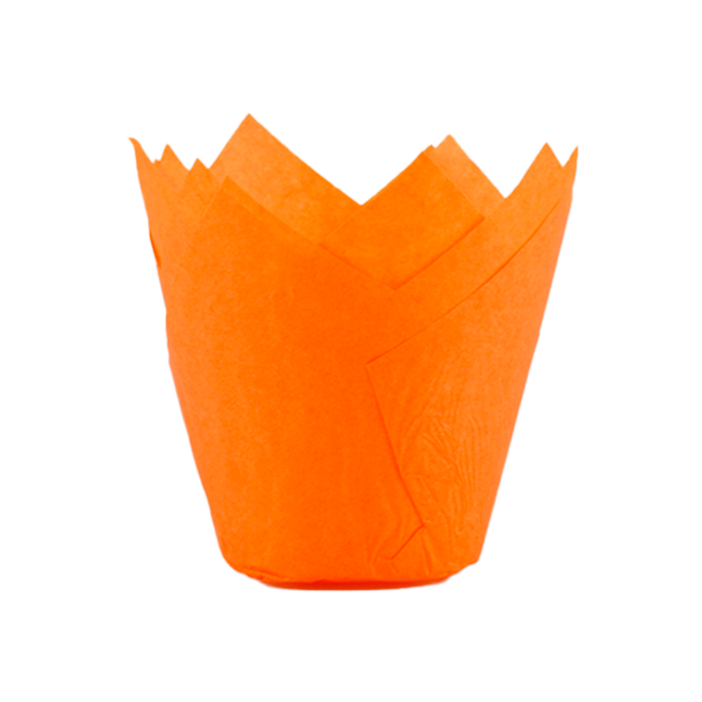 TULIPA CUPCAKE 150X50 LARANJA C/200 UN ECOPACK