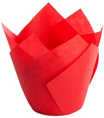 TULIPA CUPCAKE 150X50 VERMELHA C/200 UN ECOPACK