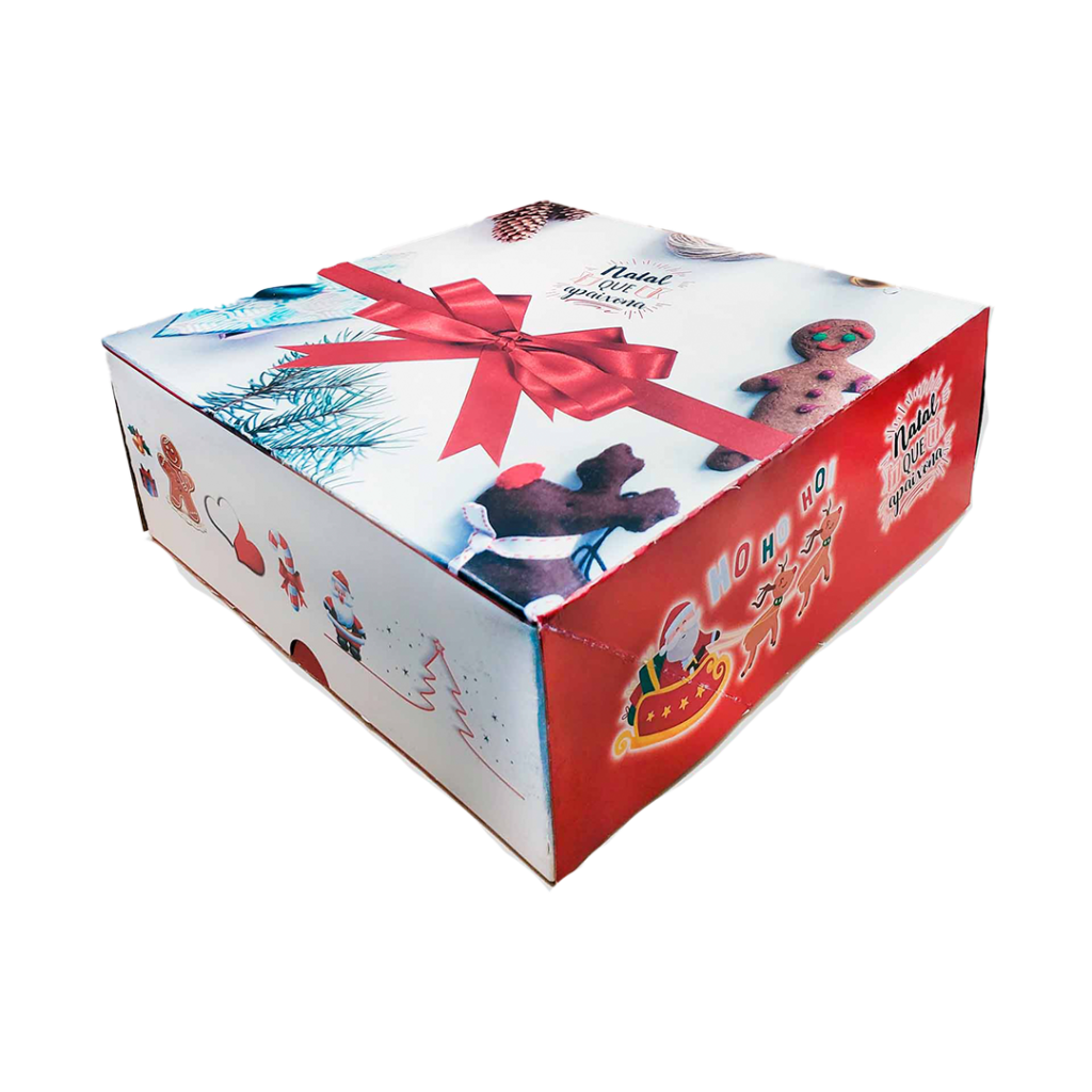 CX TORTA 21X21X8 NATAL C/100 (IP21) IP EMBALAGENS