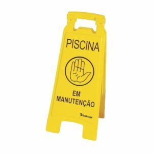 PLACA SINAL PISCINA MANUTENCAO MVPL2011 BRALIMPIA