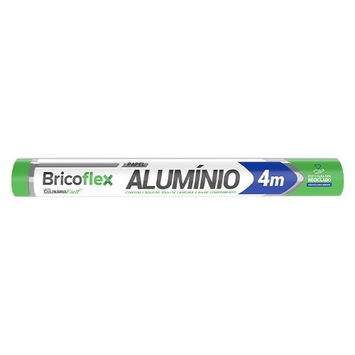 PAPEL ALUMINIO 30CMX4M C/12UN BF50000 BRICOFLEX
