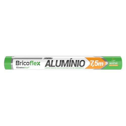 PAPEL ALUMINIO 30CMX7,5M C/12UN BF50001 BRICOFLEX