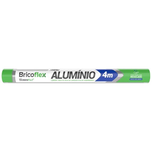 PAPEL ALUMINIO 45CMX4M C/12UN BF50003 BRICOFLEX