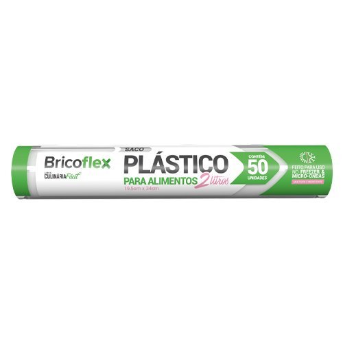 SACO P/ALIMENTOS 2L C/1250UN (CX 50X25) BRICOFLEX