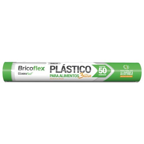 SACO P/ALIMENTOS 3L C/1250UN (CX 50X25) BRICOFLEX