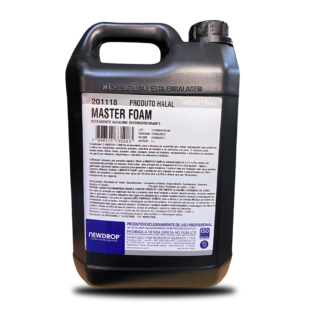 DETERG ALCALINO MASTER FOAM 5L NEWDROP
