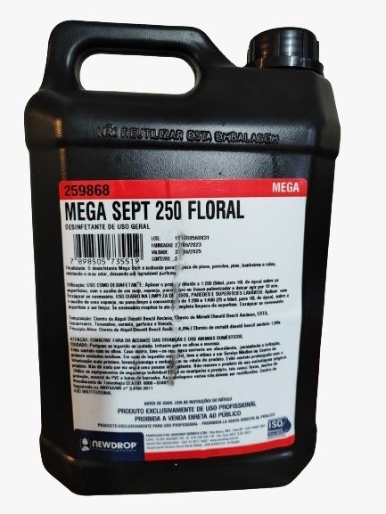 DESINF MEGA SEPT FLORAL 250 5L NEWDROP