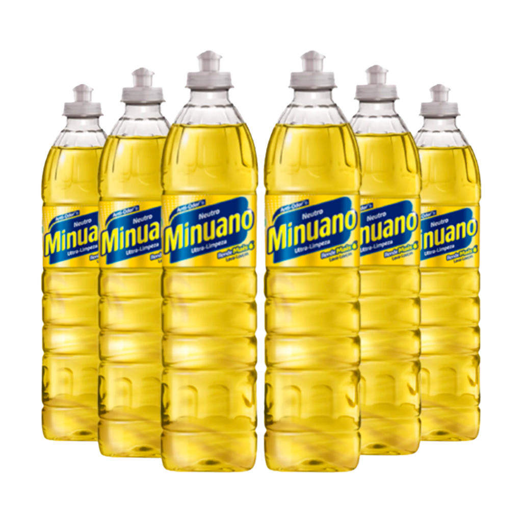 DETERG LAVA LOUCA MINUANO 500ML DIVERSAS