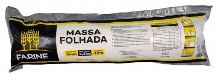 MASSA FOLHADA 3MM RL C/2,2KG (8) FARINE
