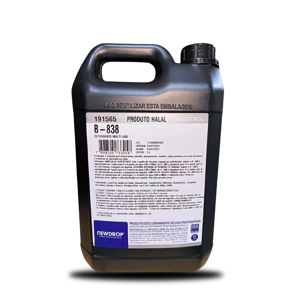 DETERG DESENGRAXANTE B-838 5L NEWDROP