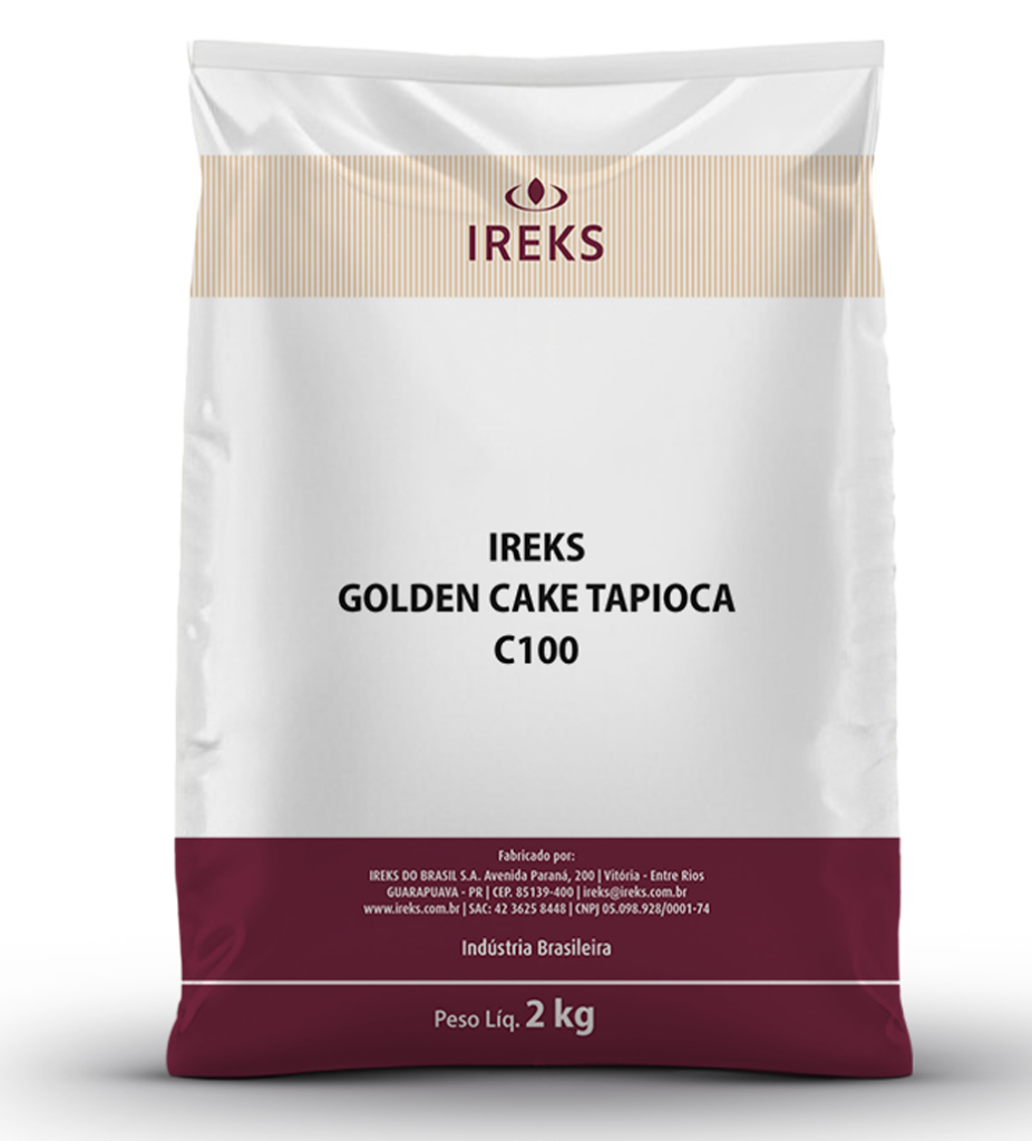 BOLO GOLDEN CAKE TAPIOCA SACO 2KG IREKS