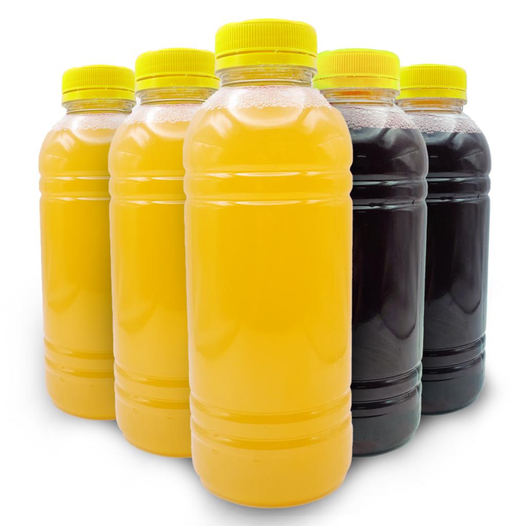 GARRAFA TRANSP RED 500ML C/TP AM C/100 BRAGO