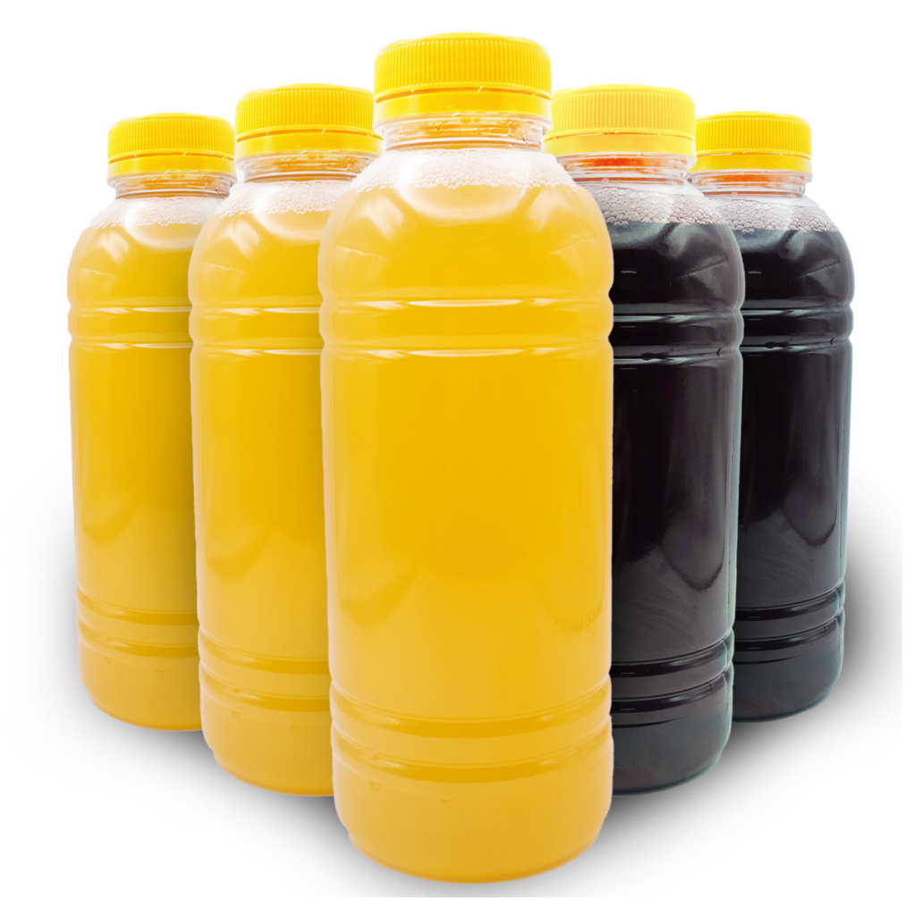 GARRAFA TRANSP RED 300ML C/TP AM C/100 BRAGO