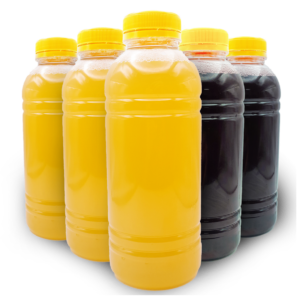 GARRAFA TRANSP RED 300ML C/TP AM C/100 BRAGO