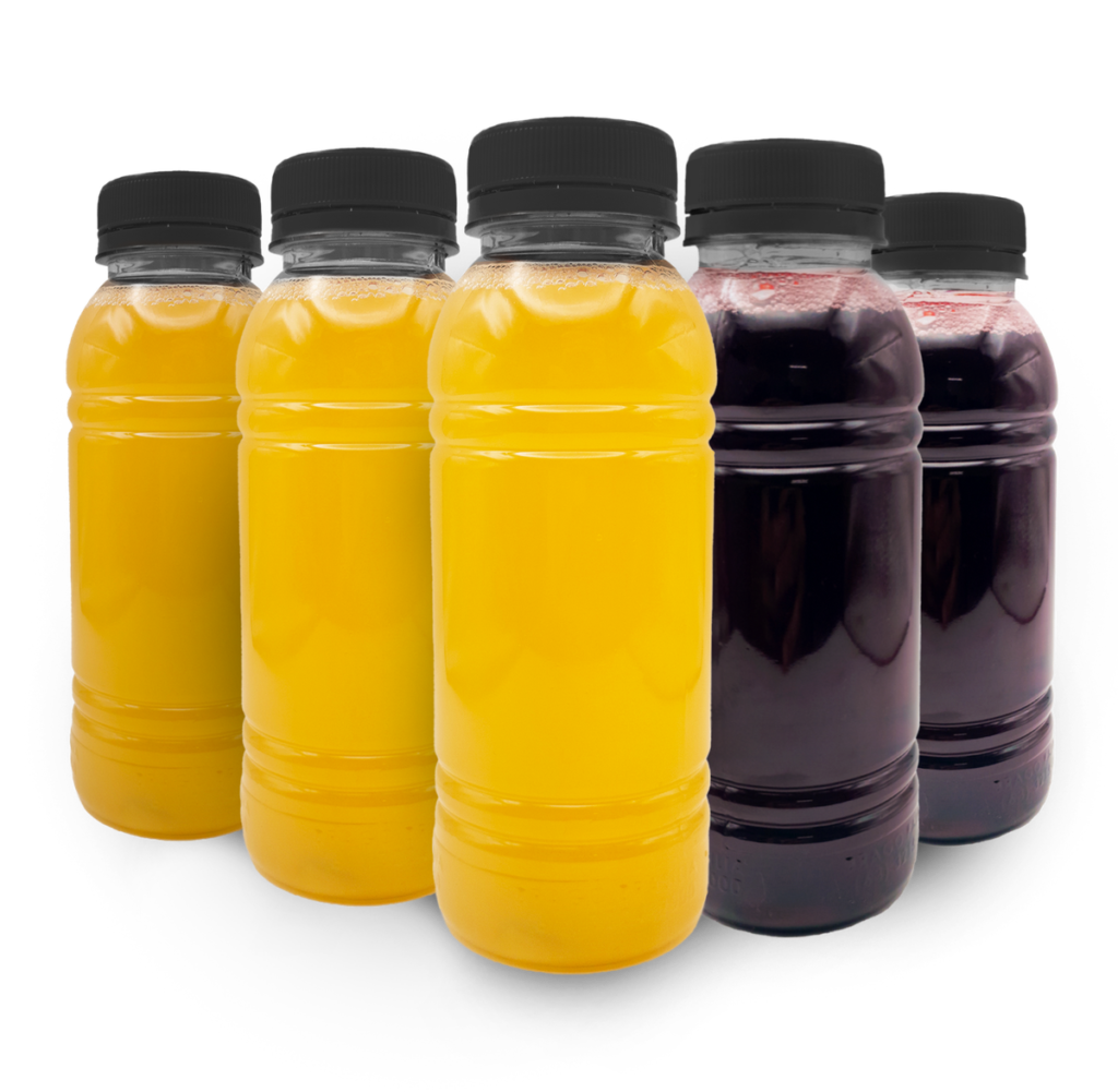 GARRAFA TRANSP RED 300ML C/TP PT C/100 BRAGO