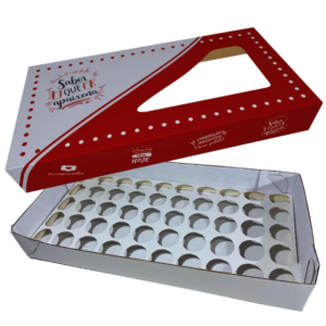TAMPA CAIXA SALGADO C/VISOR C/50 (IP22) IP EMBALAGENS