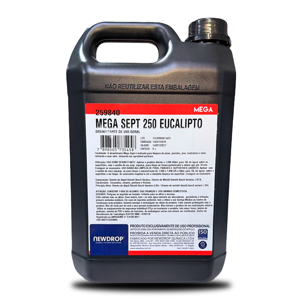 DESINF MEGA SEPT EUCALIP 250 5L NEWDROP