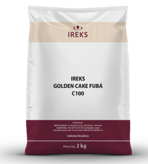 BOLO GOLDEN CAKE FUBA C100 SACO 2KG IREKS