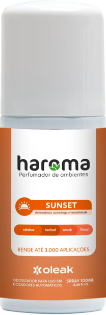PERFUMADOR AEROSOL HAROMA SUNSET 100ML OLEAK