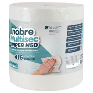 WIPER N50 44X25CM BRANCO C/416 UN NOBRE