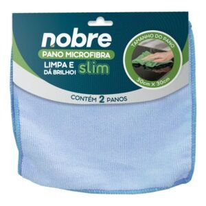 PANO MICROFIBRA SLIM 30X30CM AZ C/2UN NOBRE