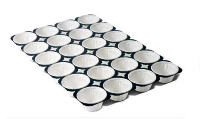 BANDEJA MUFFIN 40X60 BRNC 24 CAV C/10UN ECOPACK