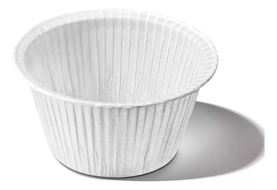 FORMA MUFFIN 50X40 BRANCA C/100 UN ECOPACK