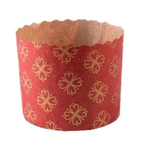 FORMA PANETONE 70X60 VERM 100G C/100 UN ECOPACK