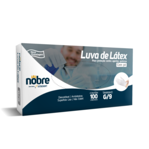 LUVA LATEX DESC C/PO G CX C/100 NOBRE NOBRE