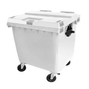 CONTENTOR MOVEL 1000L BRANCO C/RODAS JSN