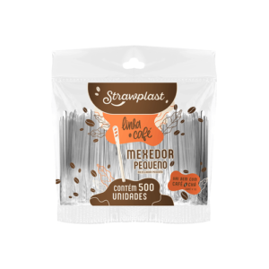 MEXEDOR PEQUENO MARROM 7,5CM CX 10X500UN STRAWPLAST