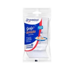 GARFO REFEICAO BRANCO CX 20X50UN STRAWPLAST