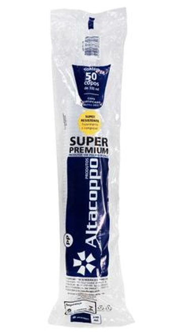 COPO 330ML TRANSP PP CX 20X50 S PREMIUM ALTACOPPO