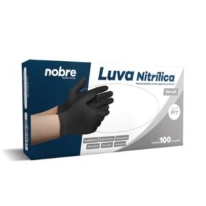 LUVA NITRILICA S/PO P PT C/100 NOBRE