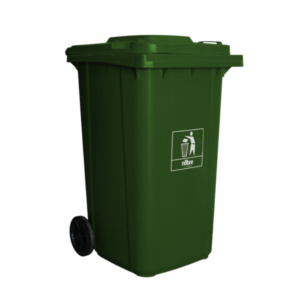COLETORA PLASTICA 240L VERDE C/RODAS NOBRE
